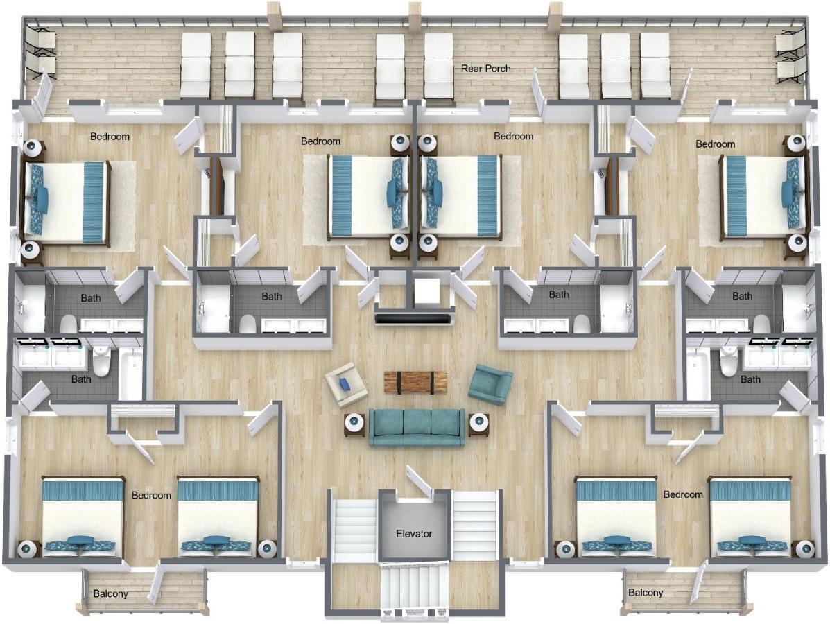 The Pearl Gulf Front W-Prvt Heated Pool, 12 Bdrm -12,5Bath Alvacationrentals 굴프 쇼어스 외부 사진