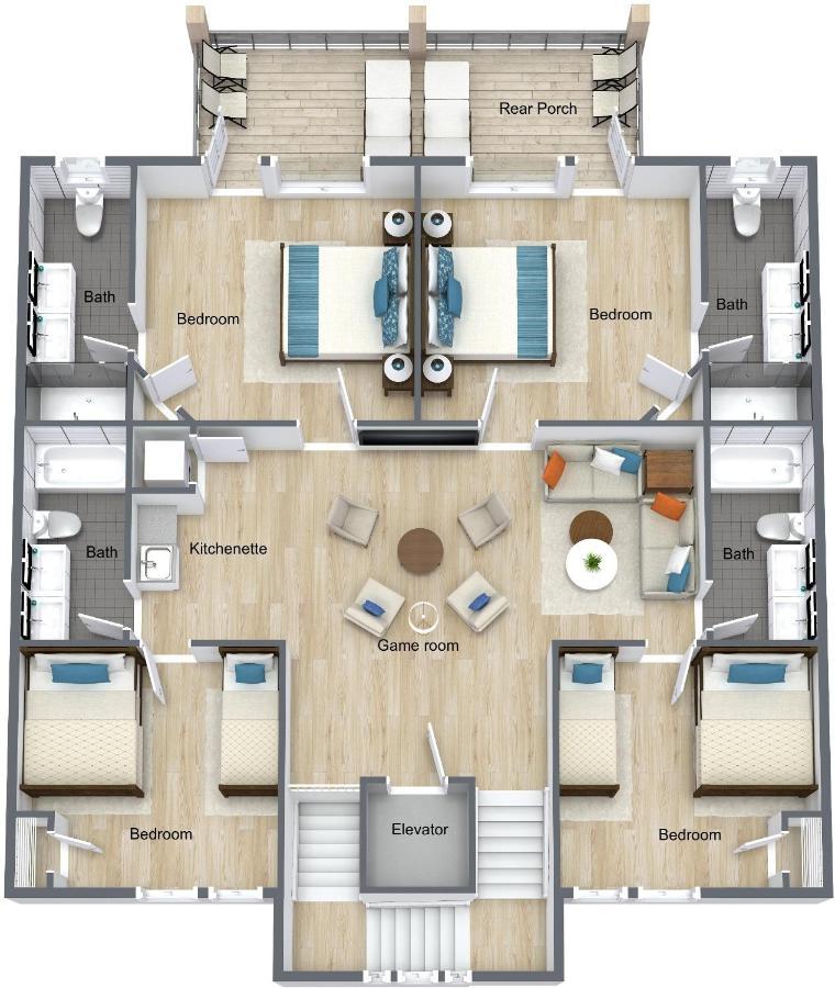 The Pearl Gulf Front W-Prvt Heated Pool, 12 Bdrm -12,5Bath Alvacationrentals 굴프 쇼어스 외부 사진